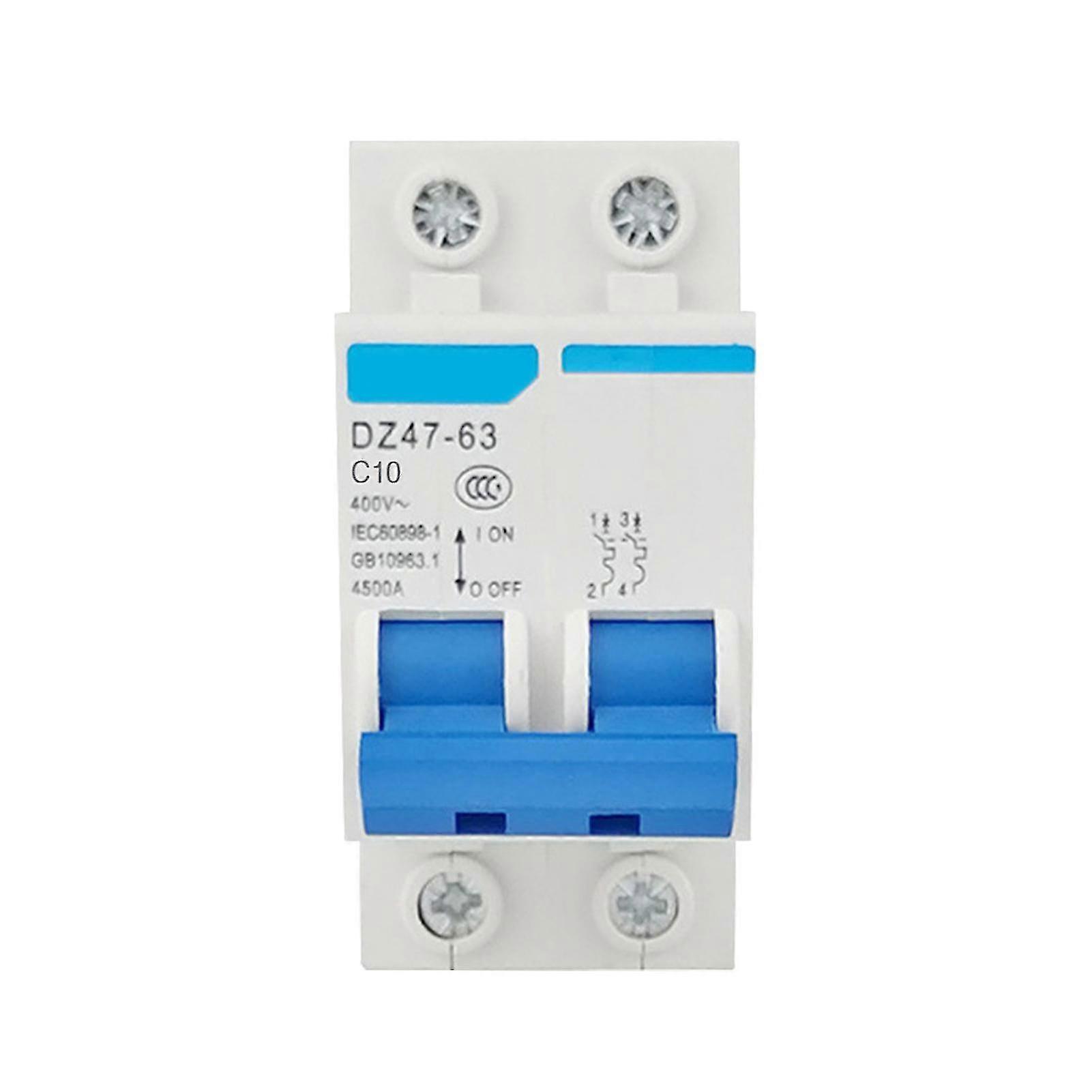 Miniature Residual Current Circuit Breaker 2 Poles 400v Electric Leakage Protector for Household Use, Suitable for Din Rail Installation, Mo