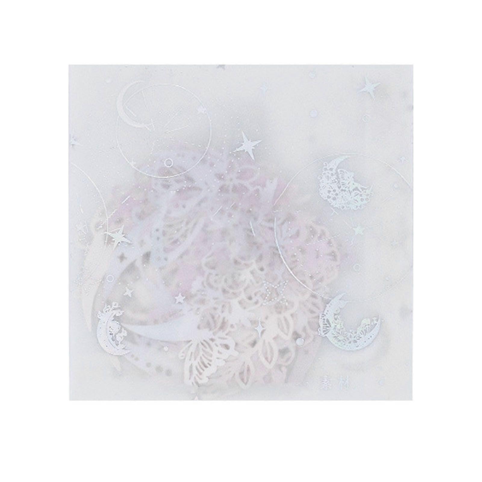 2025 Latest Model  10 Sheets Moon Theme Scrapbook Stickers DIY Rich Patterns