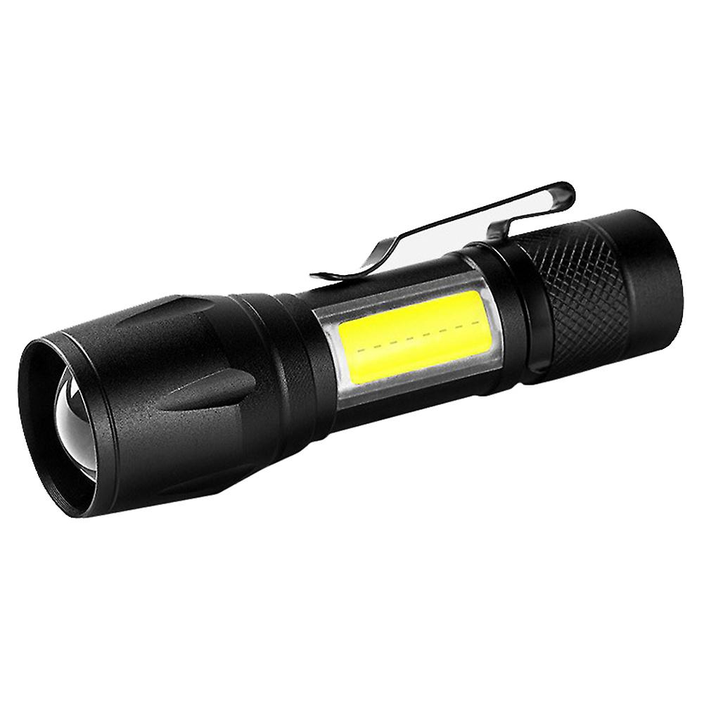 Xpe Q5 Cob Led Portable Mini Usb Rechargeable Zoomable Flashlight Torch Lamp