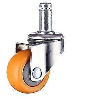 Steering casters 1/1.25/1.5/2 inch faux furniture casters orange steering casters trolley rubber casters 1 piece steering casters