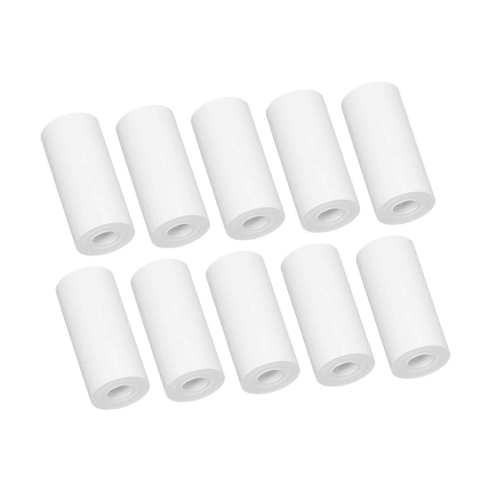 10 Rolls Thermal Print Paper Portable Coreless HD Thermal Refill Print Paper Set 