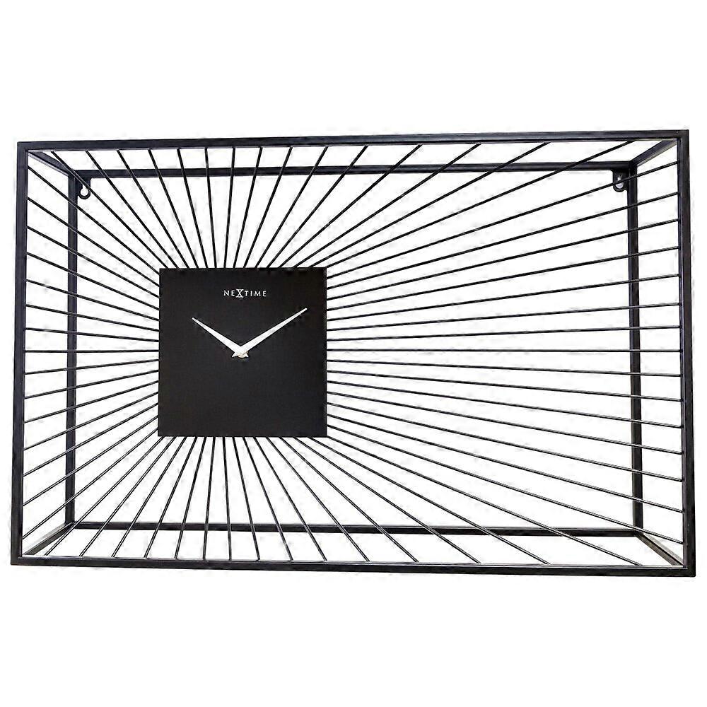 NeXtime - 3301ZW - Wall Clock - 70x45cm - black - Vasco