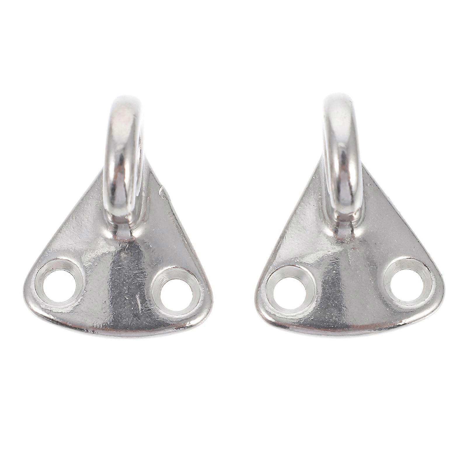 Stainless Steel Hooks For Hanging Sturdy Boat Hooks Silver 4x3cm Marine Mudboards Fixing 2Pcs