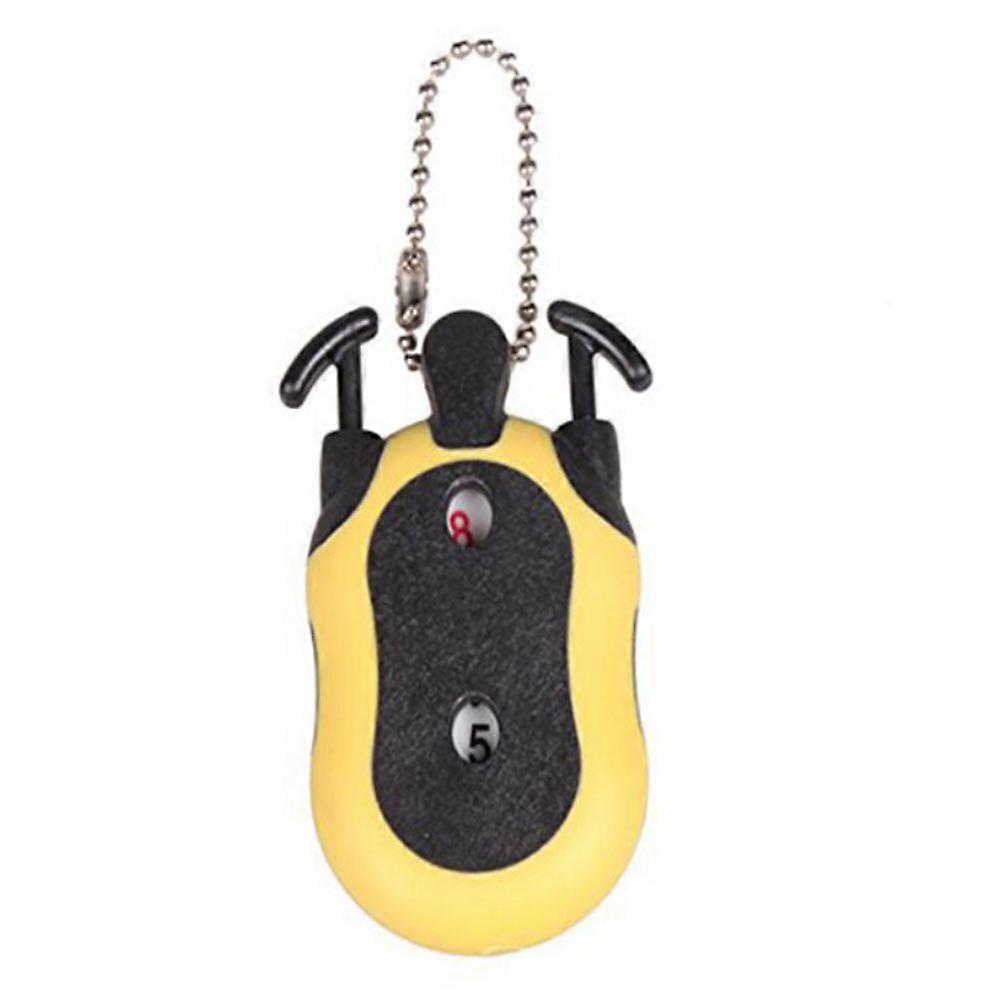 Golf Score Counter Round Golf Stroke Counter Black Rubber Game Tracking Score Counter 1Pcs