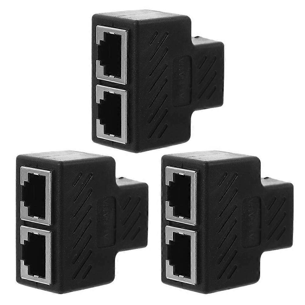 3pcs Ethernet Splitter Adapter Male to Female LAN Network Cable Connector for Home, Office, and School Use – Durable, Reliable with Stable Signal