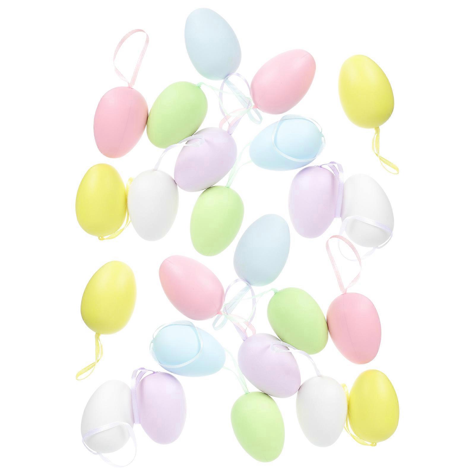 Diy Eggs Pendent Easter Egg Decors Personal Use present Recipients 6x4cm 24Pcs