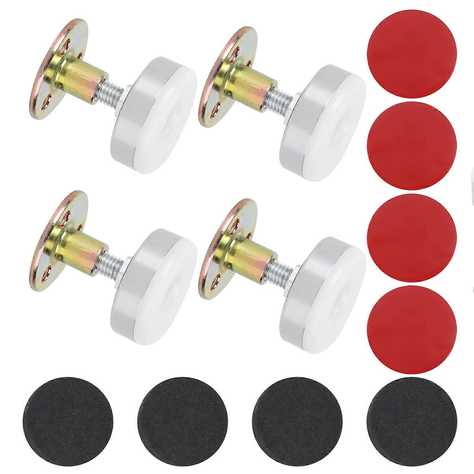 Bed Frame Anti-Shake Tool Adjustable Threaded Fixators Wall Protection Office Use 4Pcs
