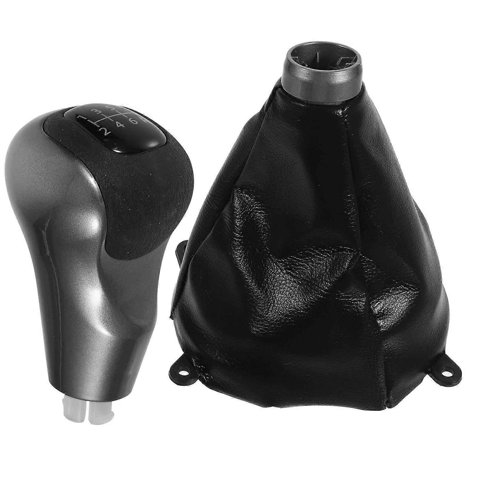 Shift Knob Cover and Gear Shift Knob Set for Manual Cars – Black Speed Ball Design for Easy Installation and Interior Upgrade