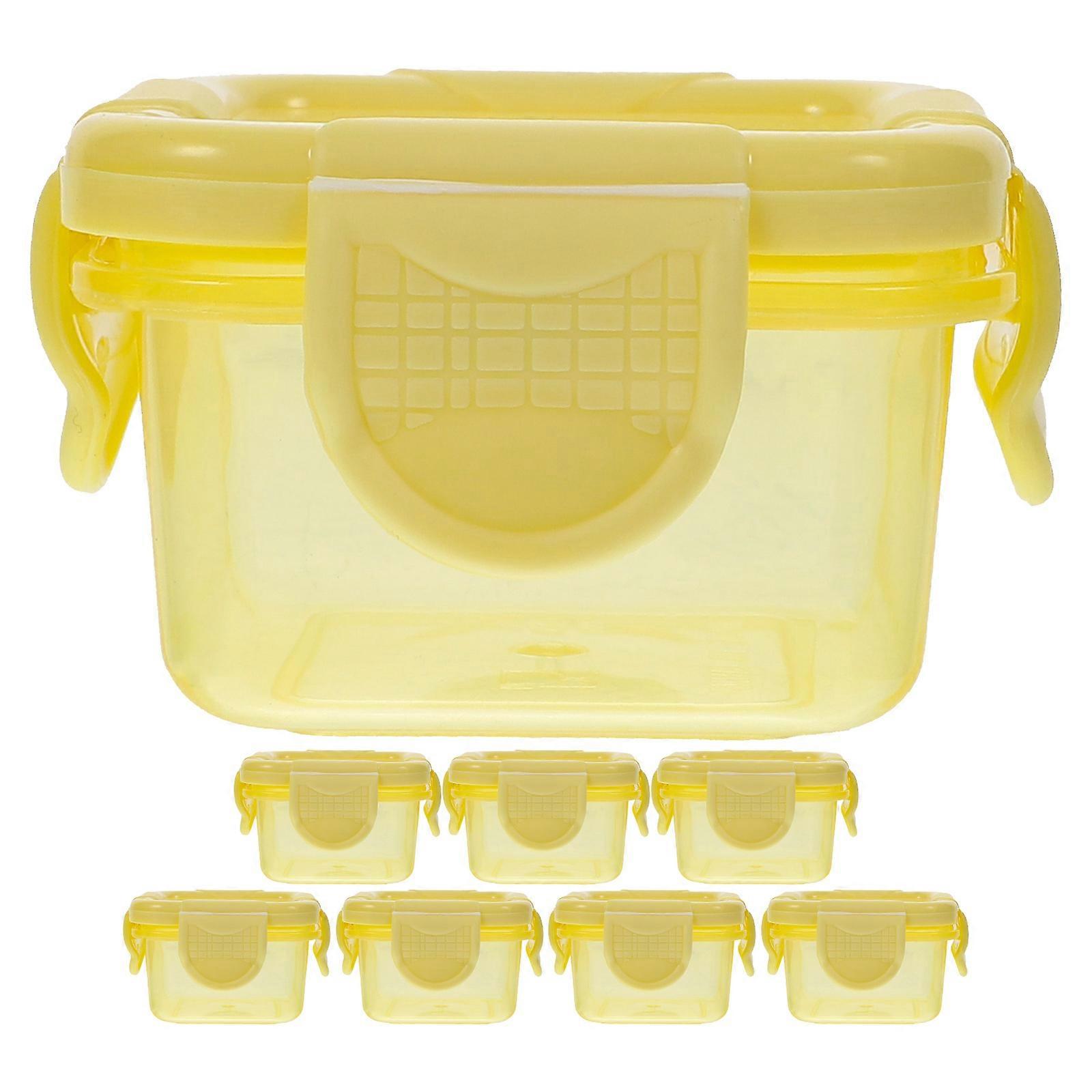 Travel Condiment Containers Reusable Snack Box Kitchen Containers Restaurants 8Pack