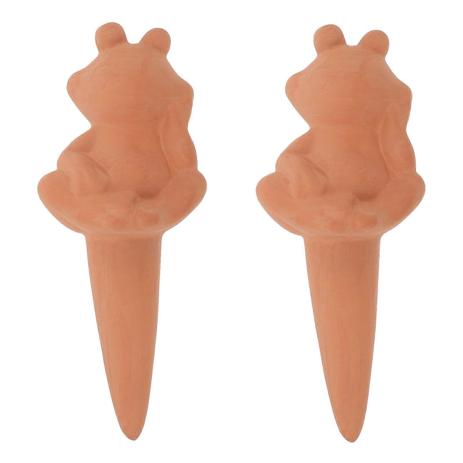Automatic Watering Spike Cartoon Shaped Drip Irrigation Moisture Control Chocolate 20.00X17.50X6.00CM Gardening Tools For Plants 2Pcs