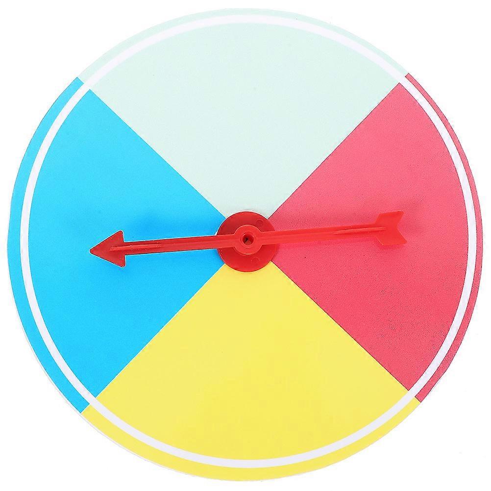 Raffle Game Turntable Prize Wheel Multi Color 25x25x1cm Rotatable For Party Festival Game Prop 1Pcs