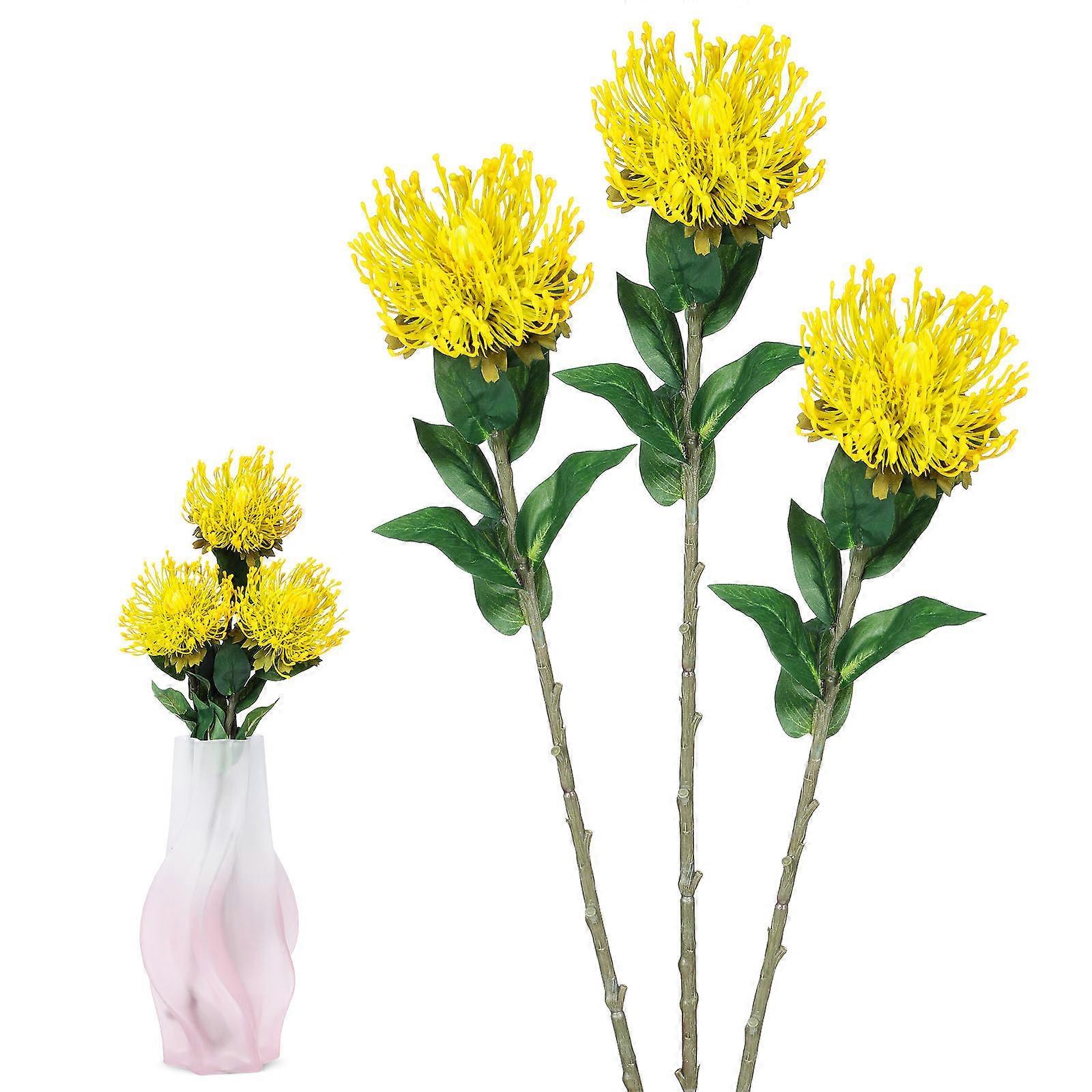 Artificial Flower Fake Spring Fake Flowers Green Office Decor Special Events Photo Props 3Pcs