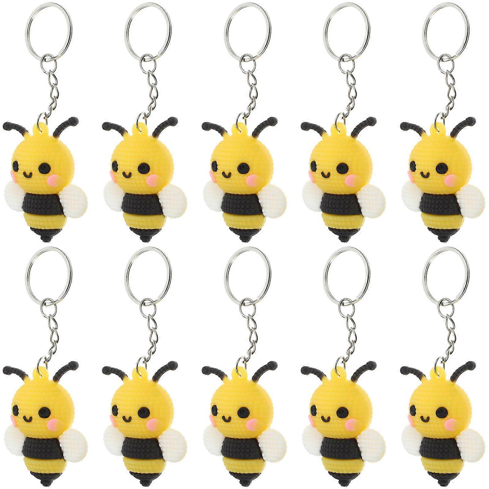 Cute Bee Keychain Party Favors – Adorable Bee Theme Bag Decorations & Key Accessories for Adults & Celebrations
