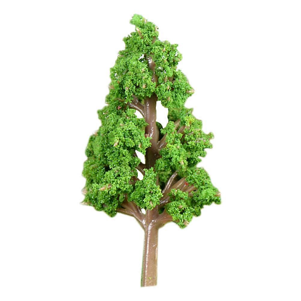 Landscape Trees Plastic Tree Decorative Items Kitchen Green 4.50X4.50X1.50CM Decoration 1Set
