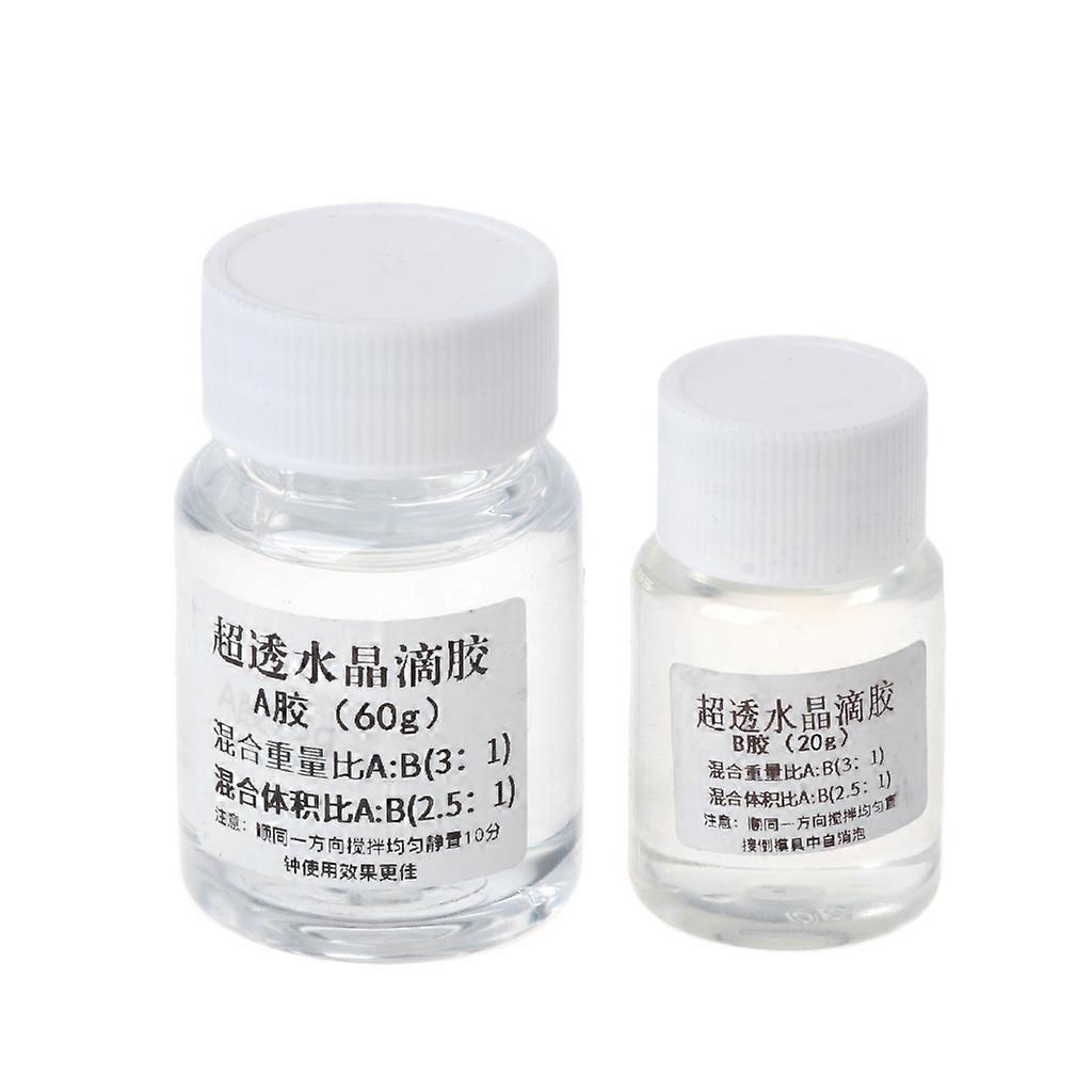 Ultra-transparent AB Crystal Glue Two Component Epoxy Resin Sealant Quick Drying