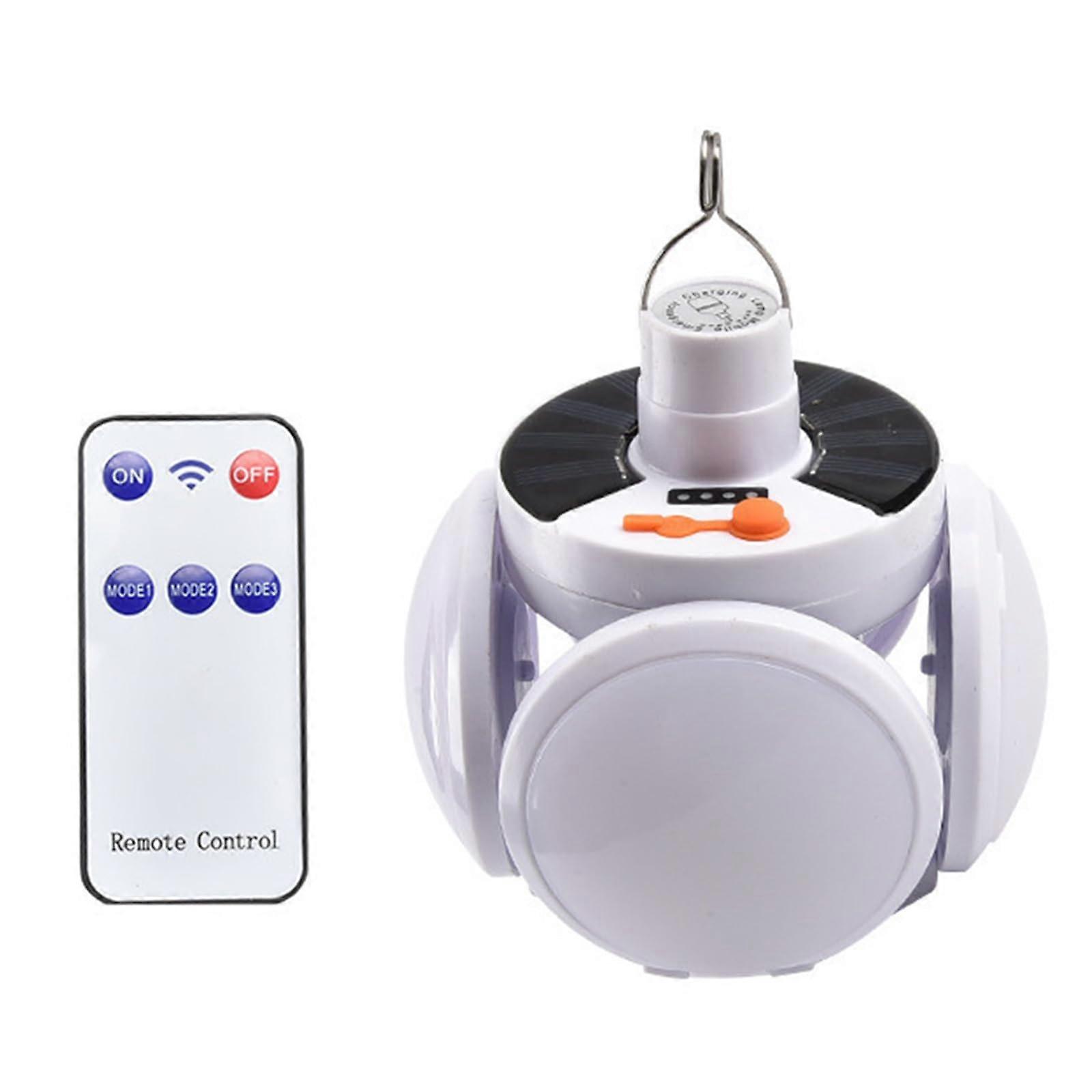 Solar USB charging camping light with hanging hooks tent lamp portable folding events light light