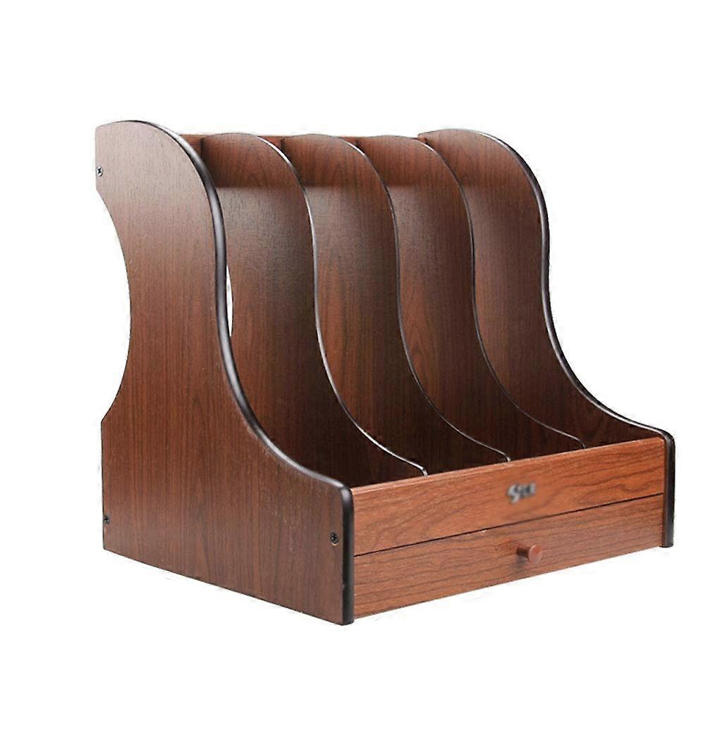 file holder desk file organizer multilayer wooden desktop folder holder magazine holderspaper holder file holder