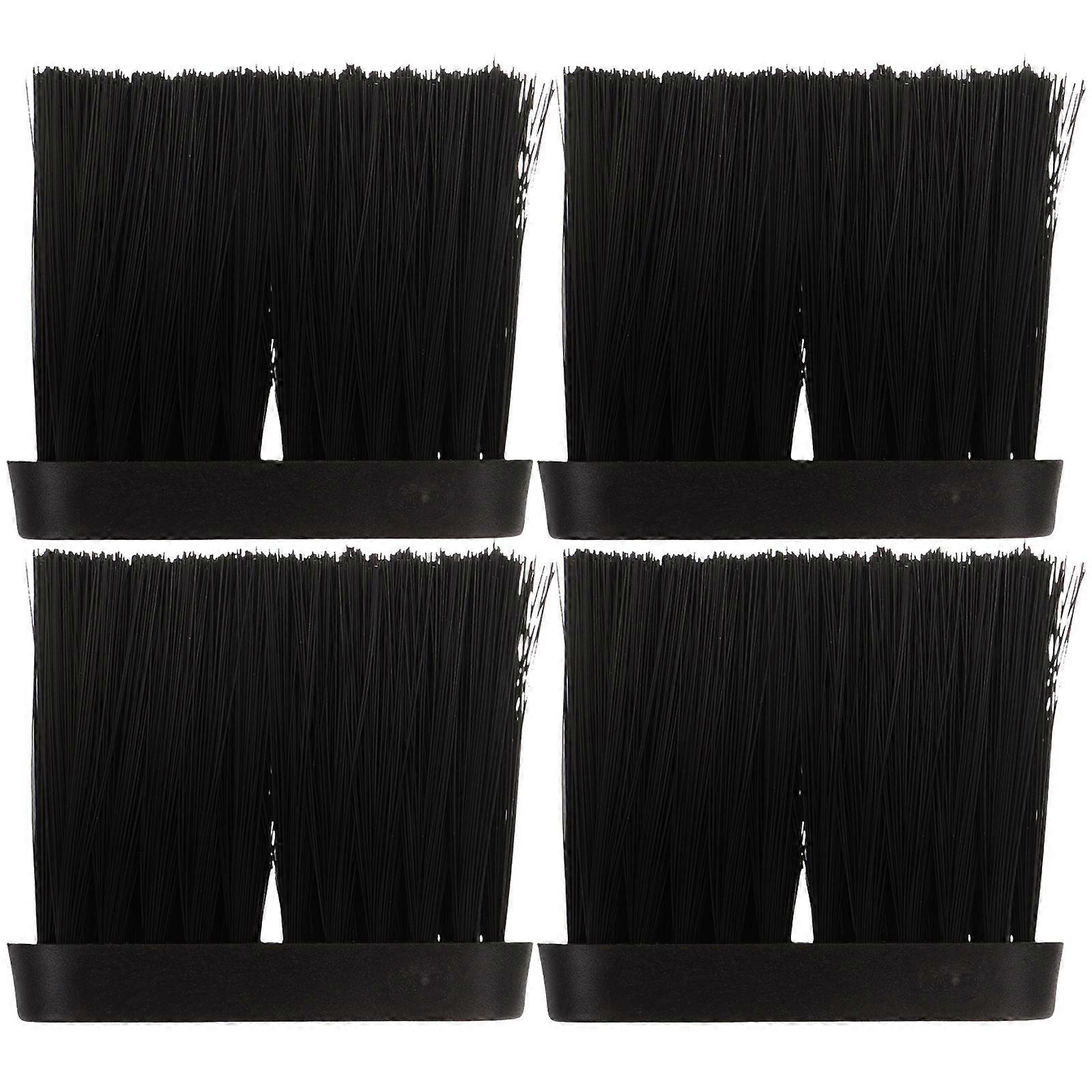 Fireplace Maintenance Brush Heads Dust Removal 3.9X3.5X1.3in 4Pcs