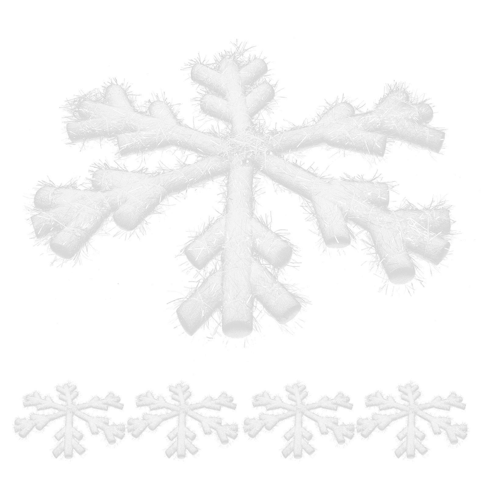 Ornaments For Home Decoration Hanging Snowflakes From Ceiling 5Pcs 33x33CM White 3D Snowflake