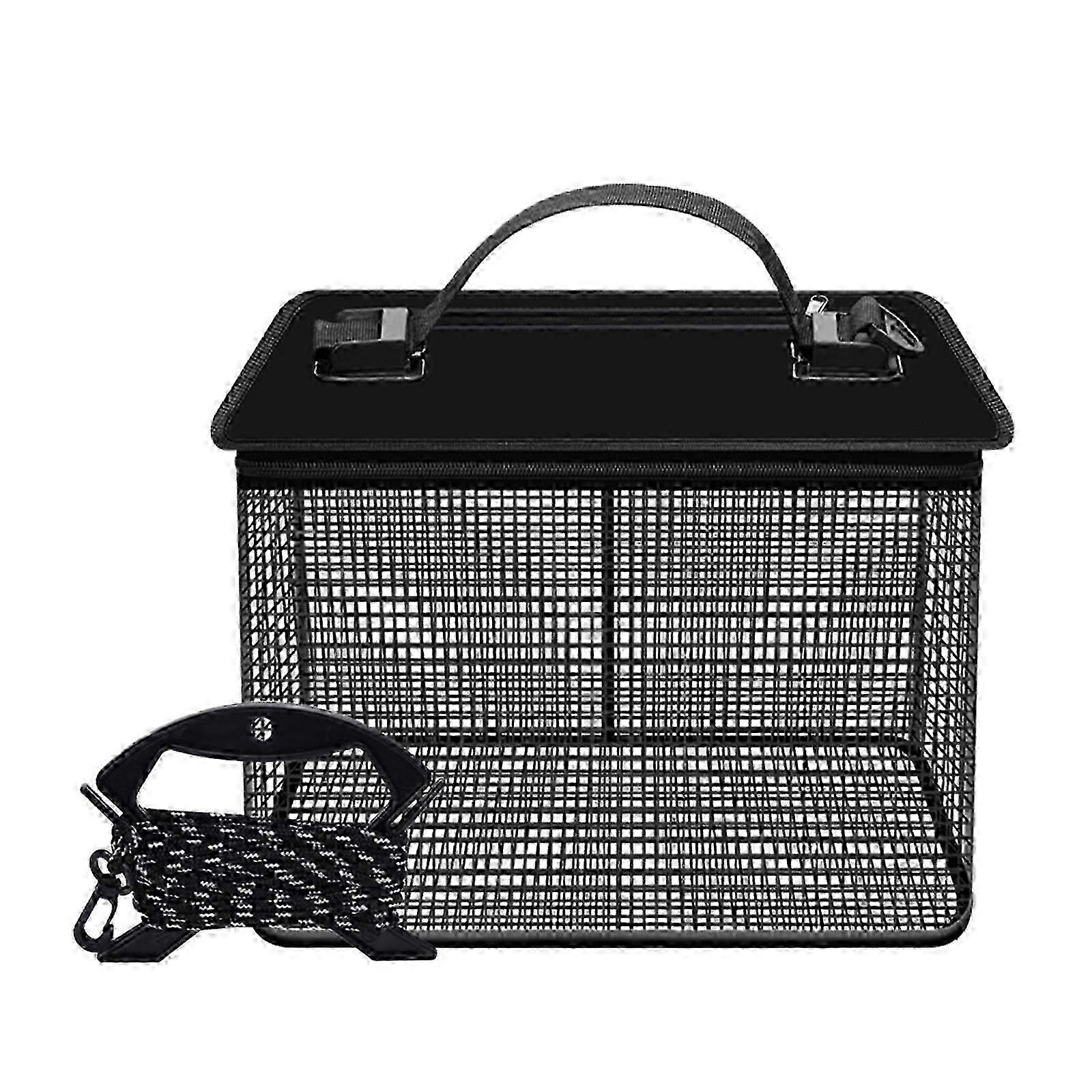 钓鱼保护活鱼桶折叠渔网便携式网网渔网存储笼鱼保护器经久耐用