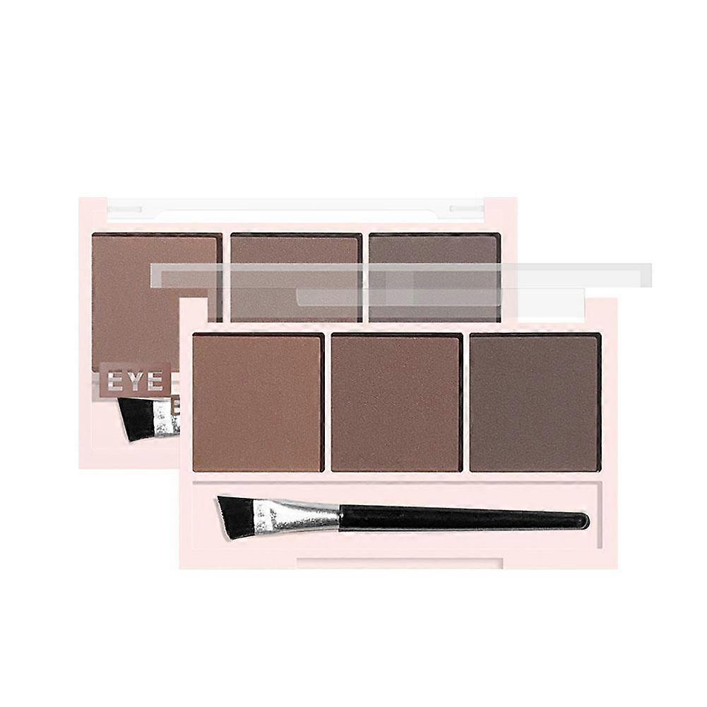3-Color Eyebrow Powder Waterproof Long Lasting Natural Look Easy To Use For Beginners 5g