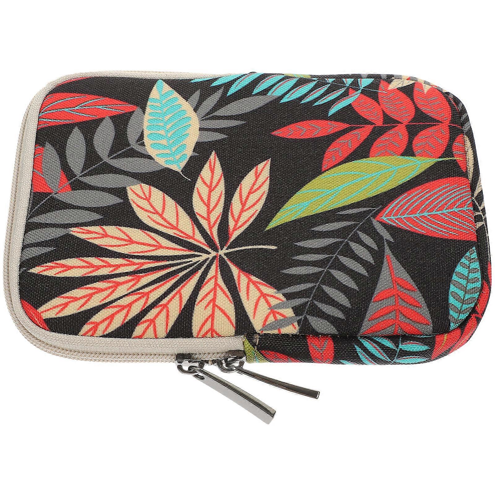 Book Sleeve Bag Ebook Reader Cover Multi Colored Leaves Background 19 7x14 5cm Shockproof 1Pcs