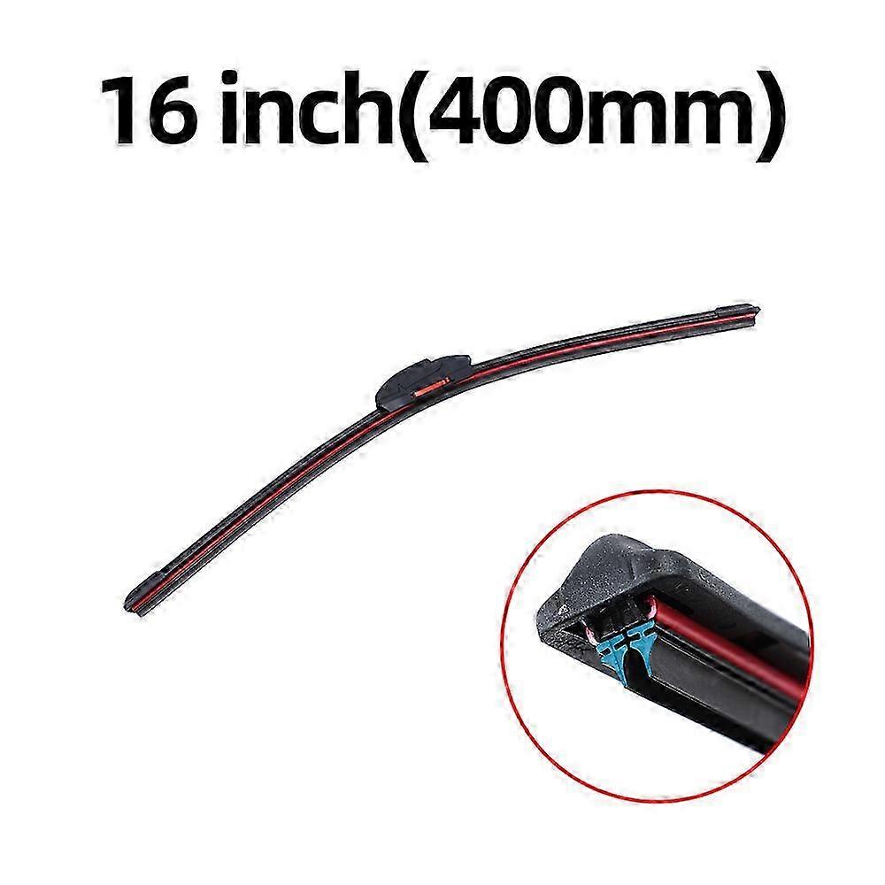 Easy Install Universal Automotive Replacement Windshield Wiper Blades with Soft Double Layer Rubber
