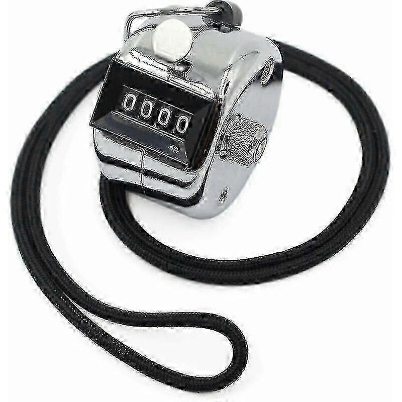 Handheld Manual Metal Mechanical Counter with Nylon Cord