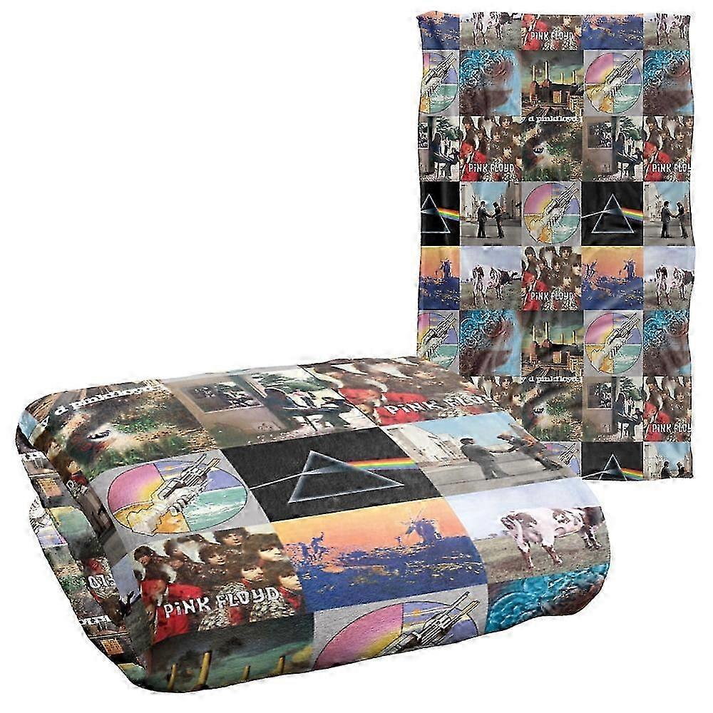 Super Soft Throw Blanket with Album Covers Grid Pattern, Suitable for Certain Brands