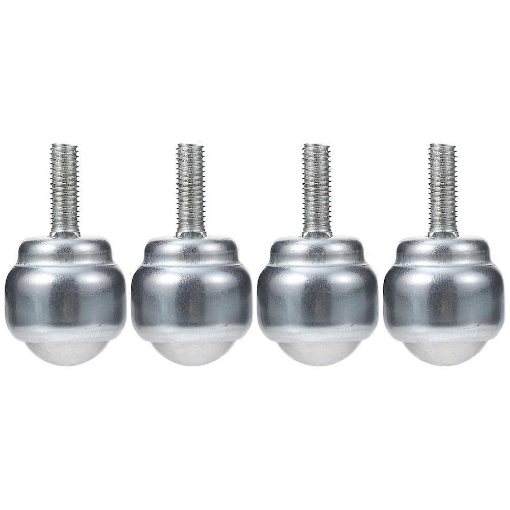 Machinery Roller Ball Casters Long Time Use Threaded Design 4Pcs for Workbench