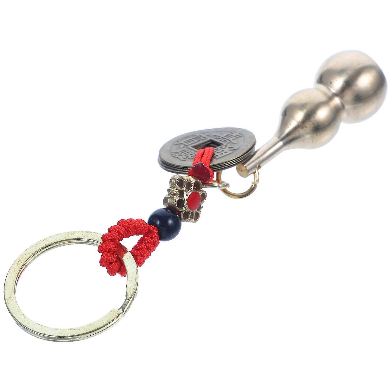 Chinese Style Pendant with Wu Lou Gourd Design, Lightweight and Durable Hanging Ornament for Keys or Bag Decoration