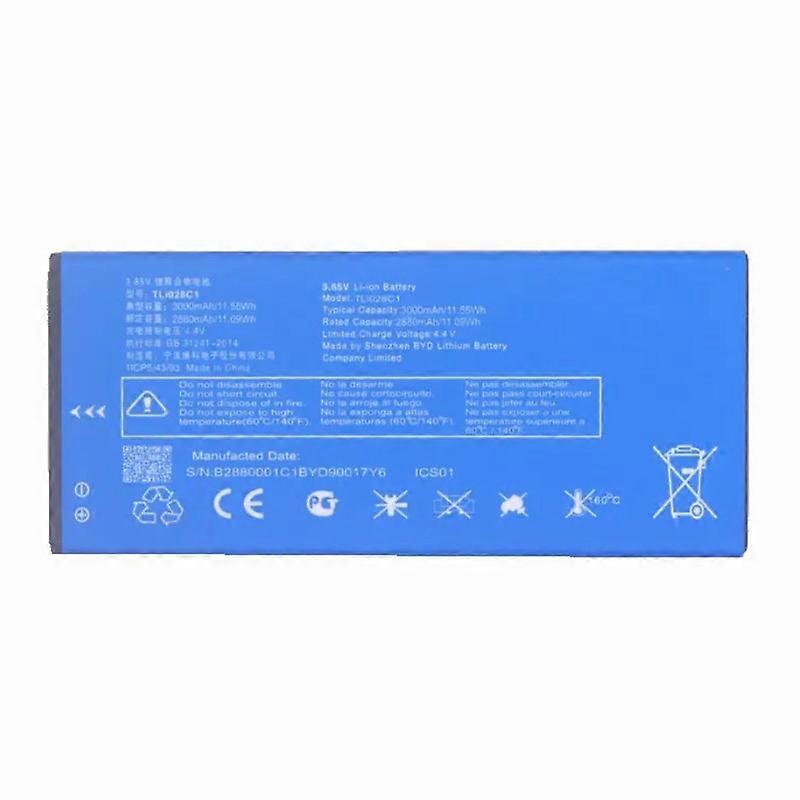 Pour Alcatel 1B (2020) 3.85V 3000mAh Li ion Batterie Pièce d’assemblage (Encode : TLi028C1) (sans Logo)