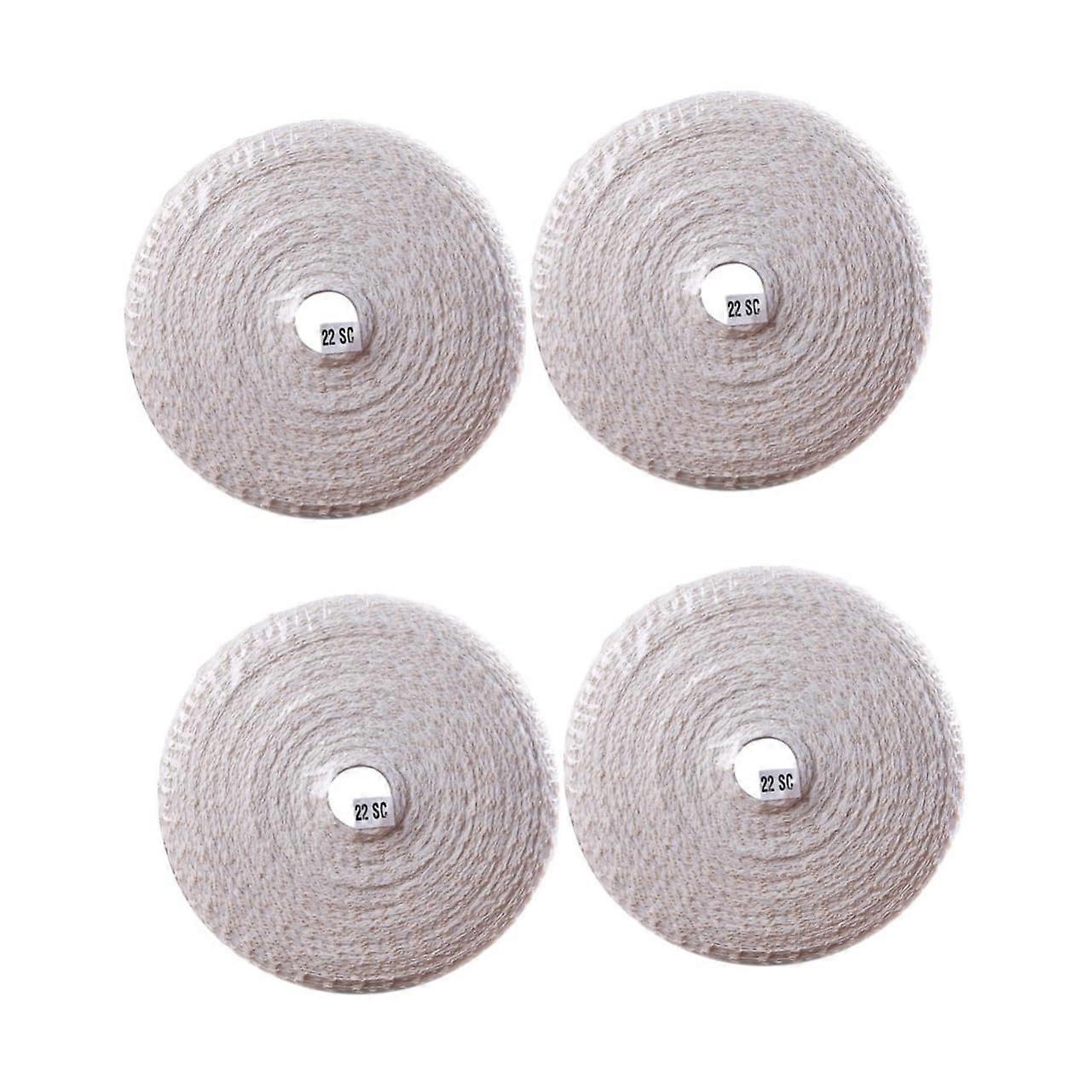 Bacon Mesh Meat Net 4 Rolls Cotton Butcher Yarn for Sausage Making Beef Weaving Steak Cover Netting