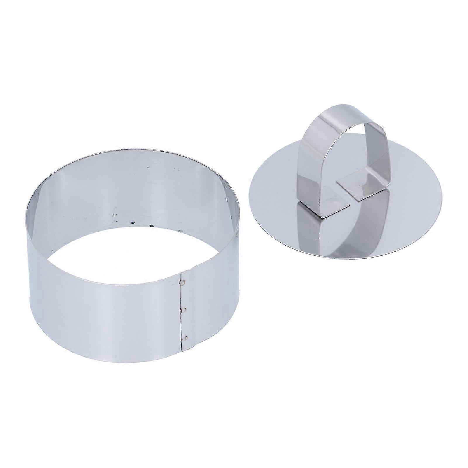 ケーキ、サラダ、ペストリー用のステンレス鋼デザートリングモールド - 4x8cm ベーキングツール