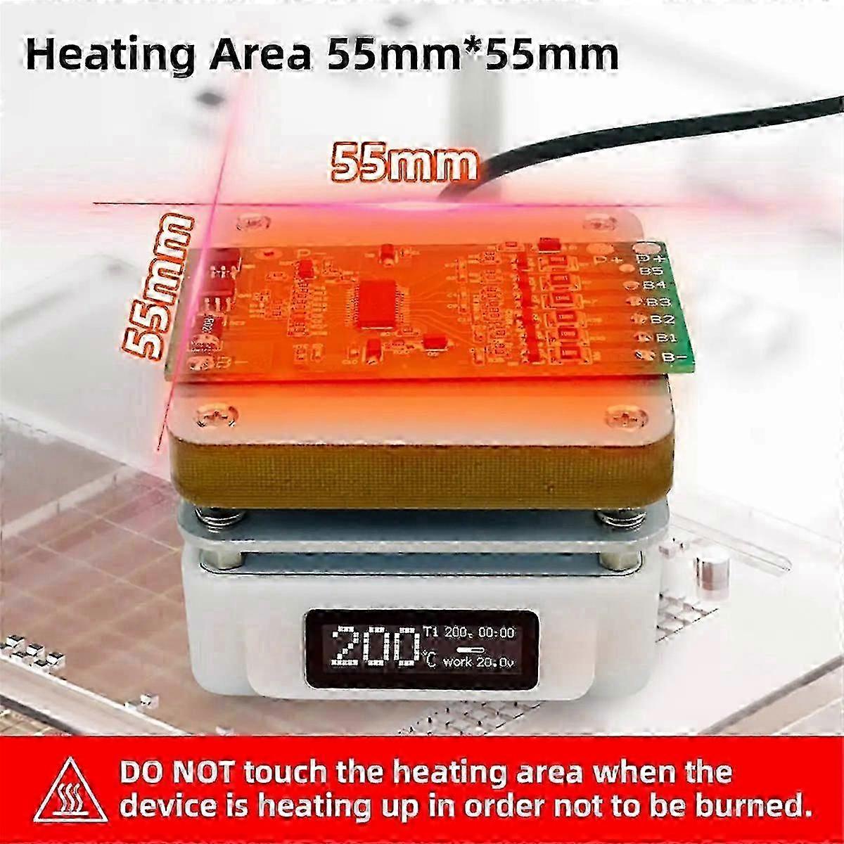 T55 Preheating Rework Station Adjustable Electronic Hot Plate for PCB SMD Heating and Desoldering