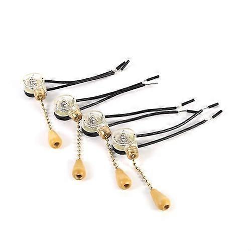 Pull Switch Replacement 4-Pack Universal Ceiling Fan Lamp Wall Light Pull Chain Cord Switch