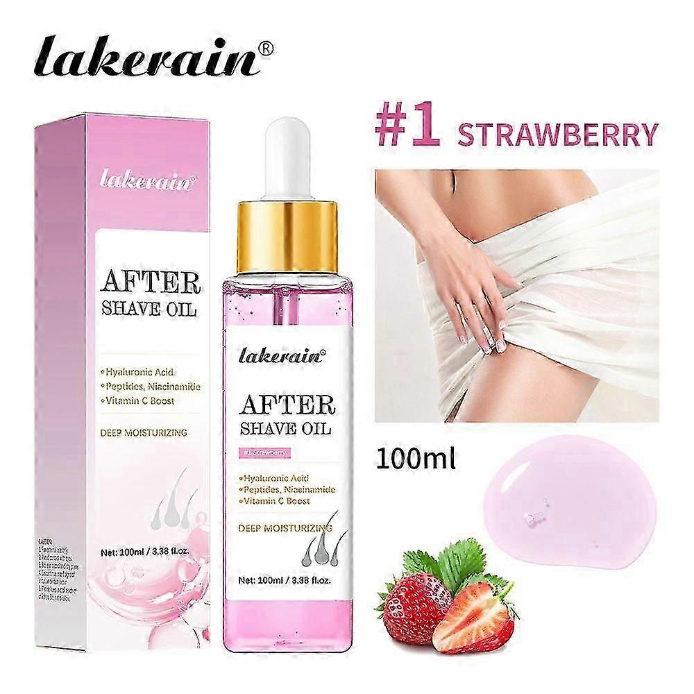 Strawberry Flavored Aftershave Oil, Smooth Skin, Soothing And Moisturizing Shaving Essence, Prevent Hair From Drying