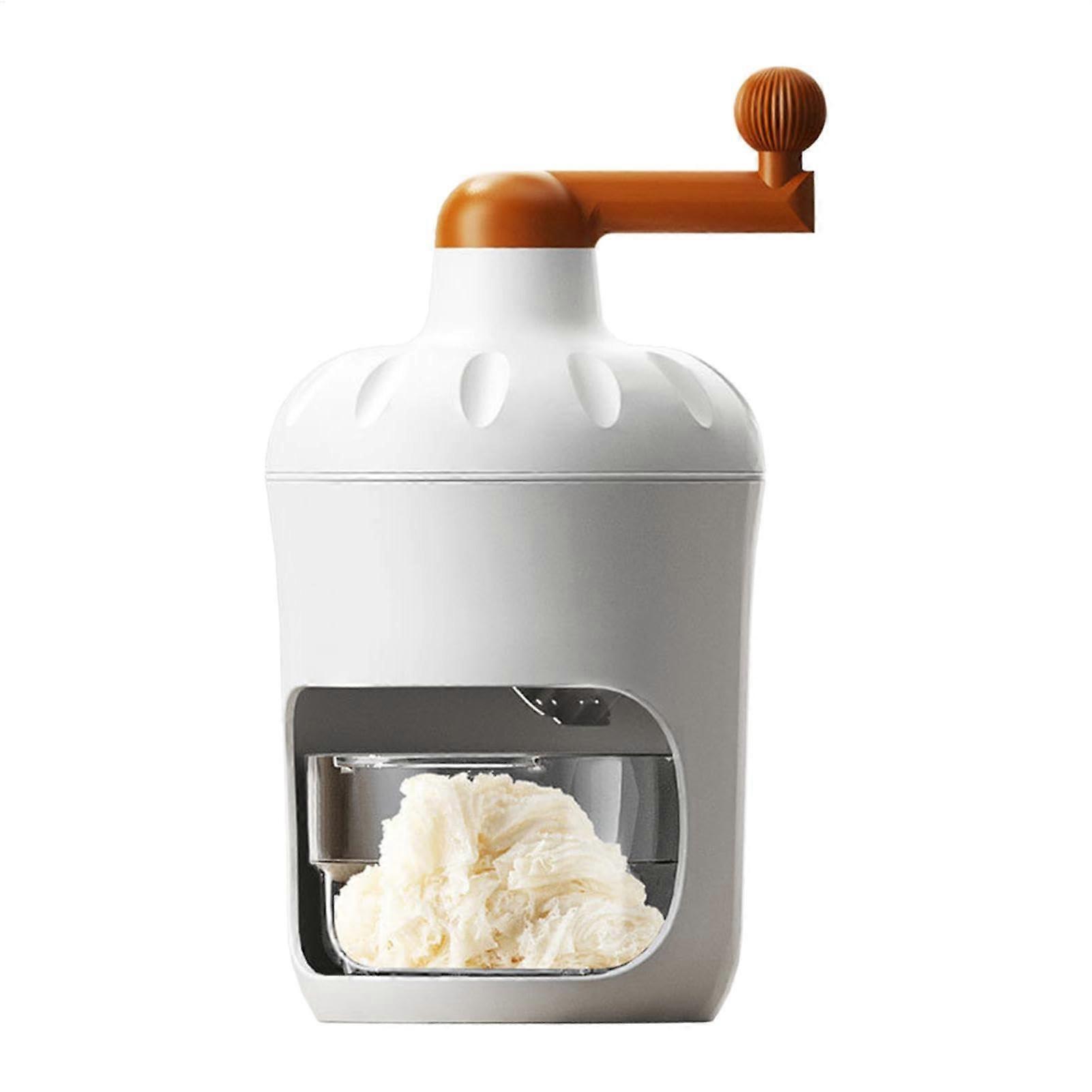 Ice Cream Maker With Handle, Shaved Ice Maker, Filce Crusher Cone Shaver, Crank Portable Cone Maker Home And Commercial