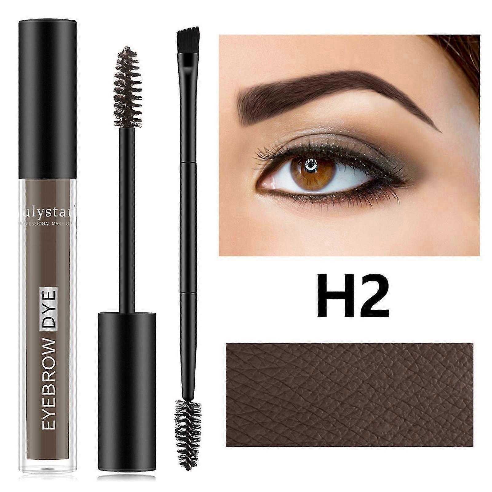 Gel à sourcils brun clair imperméable, maquillage instantané des sourcils touffus pour un aspect naturel qui reste en place toute la journée