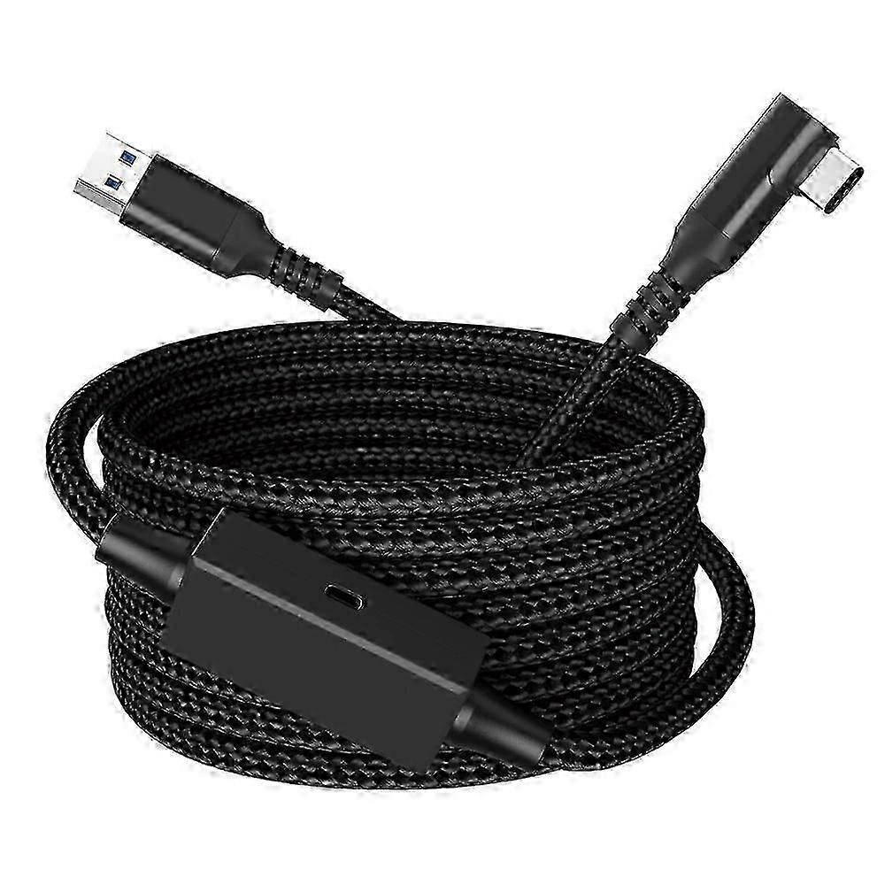 Til Meta Quest 3 PICO 4 VR datakabel 5m USB til Type-C PC Link Streaming hurtigopladerkabel med forstærker