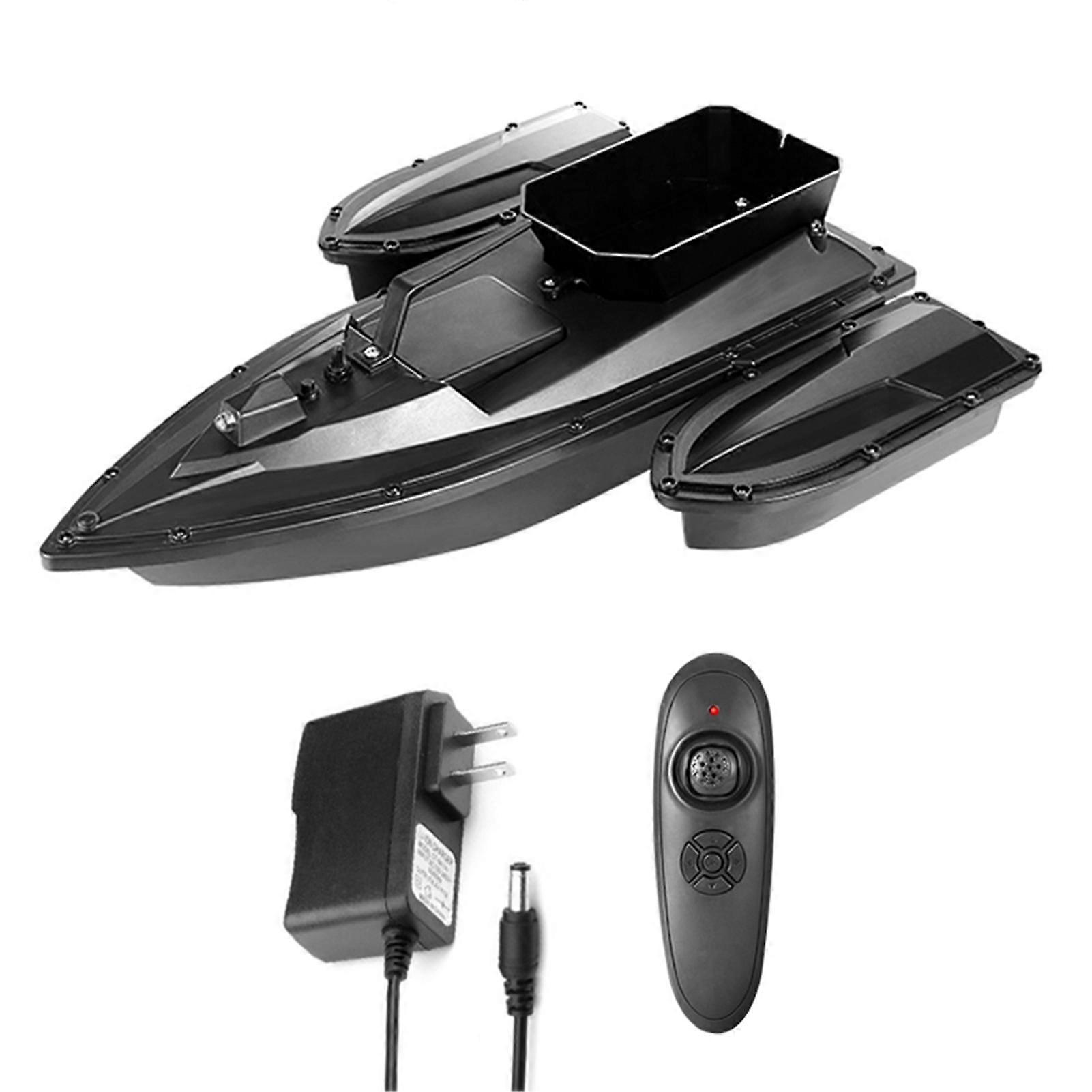 500m Remote Control Bait Boat Dual Motor Fish Finder 1.5KG Loading Support Automatic Cruise/Automatic Route Correction with LED Light for Fishing