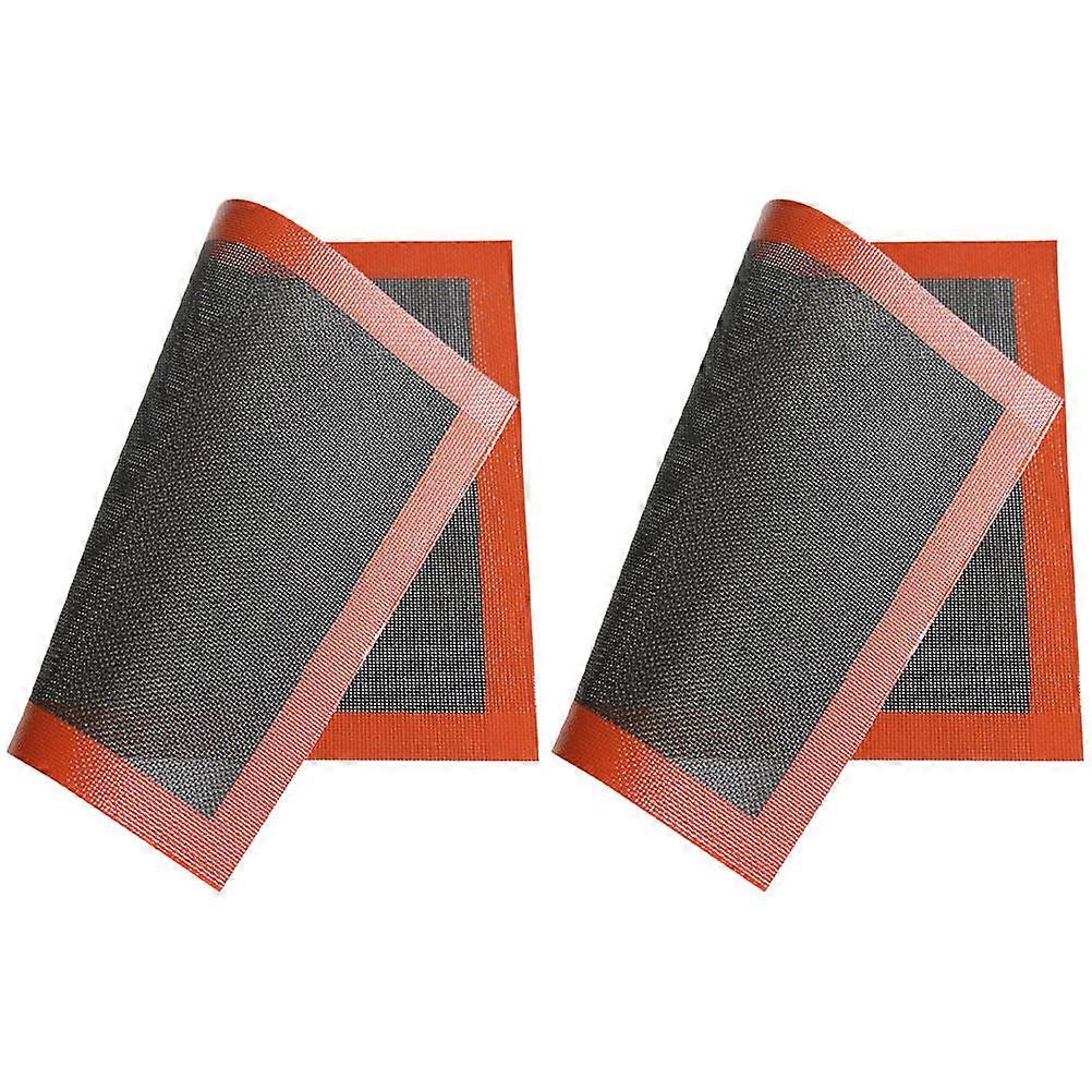 Non Stick Silicone Baking Mats Reusable Heat Resistant Pastry Pads with Edges for Easy Kitchen Cleanup and Use