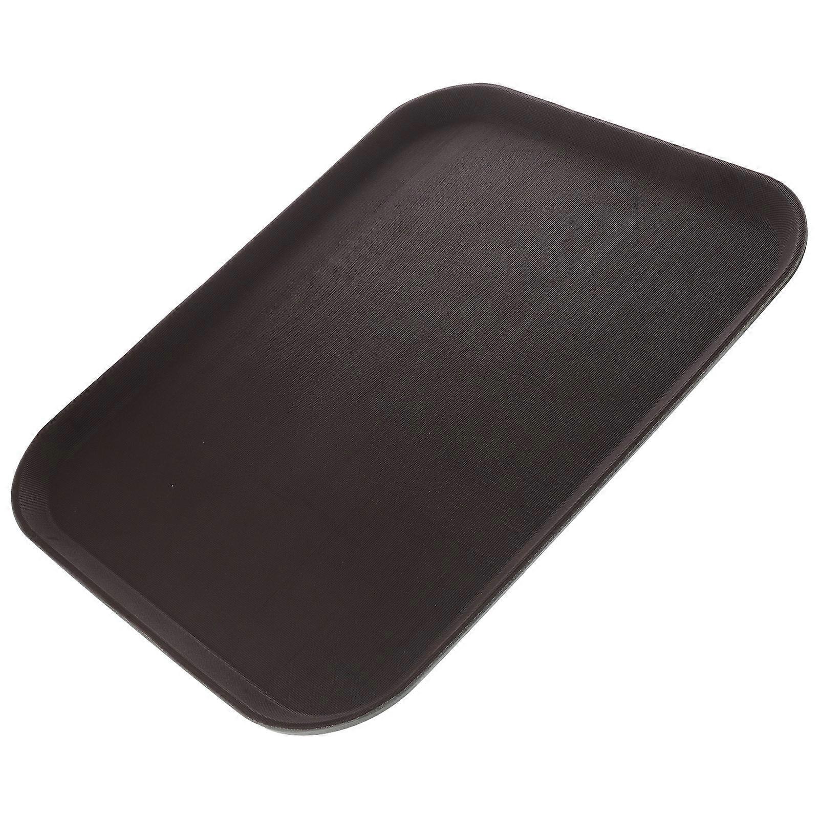 Boots Flower Pot Multi-Functional Shoe Storage Tray For General Users Rectangular Simple Style Black 46.00X35.50X1.80CM Leak-Proof Non-Slip 1Pcs