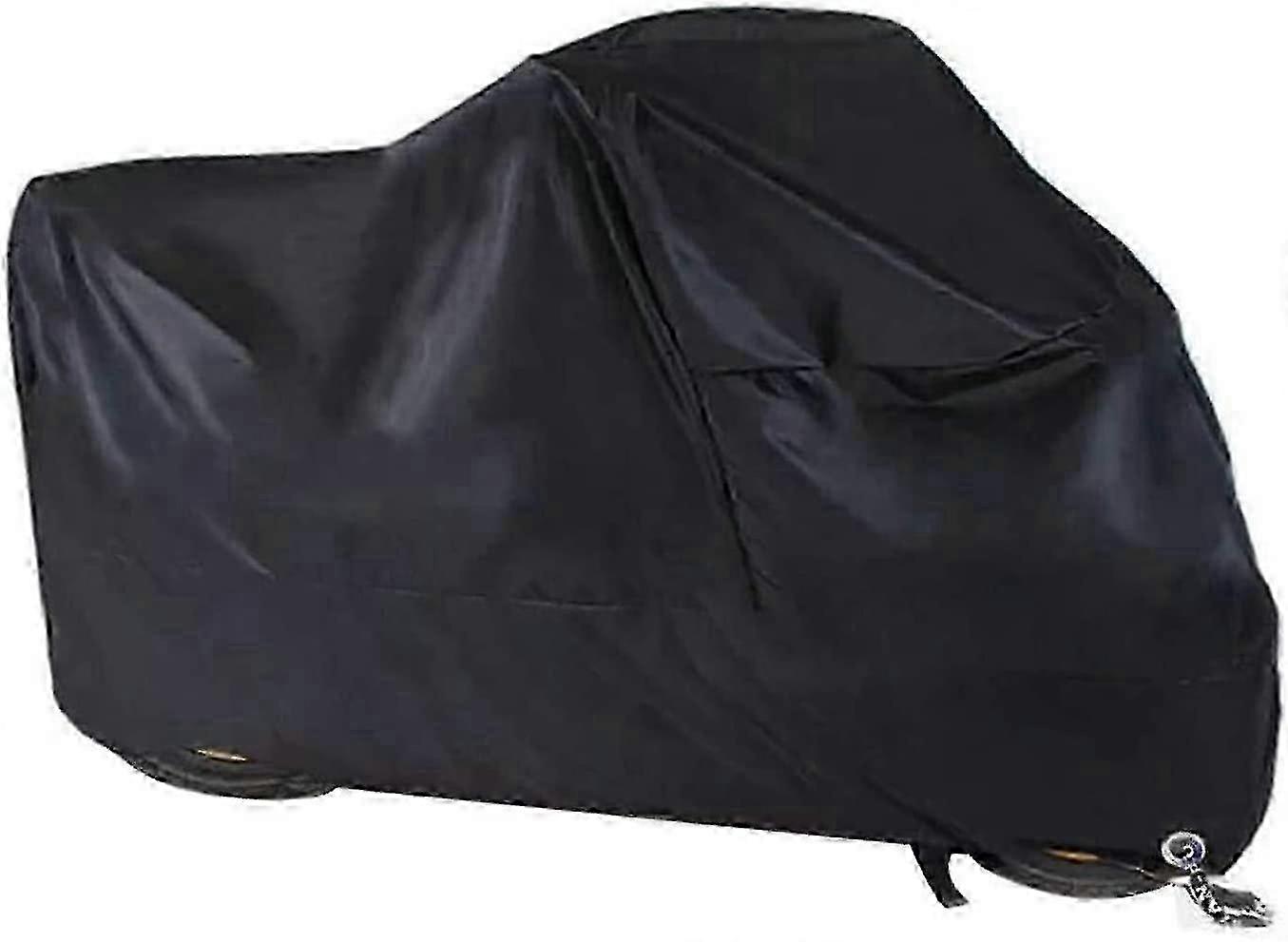 Winterproof Waterproof Motorcycle Cover - Outdoor Tarpaulin Made from Durable 190t Oxford Fabric with Locking Feature for Secure Protection