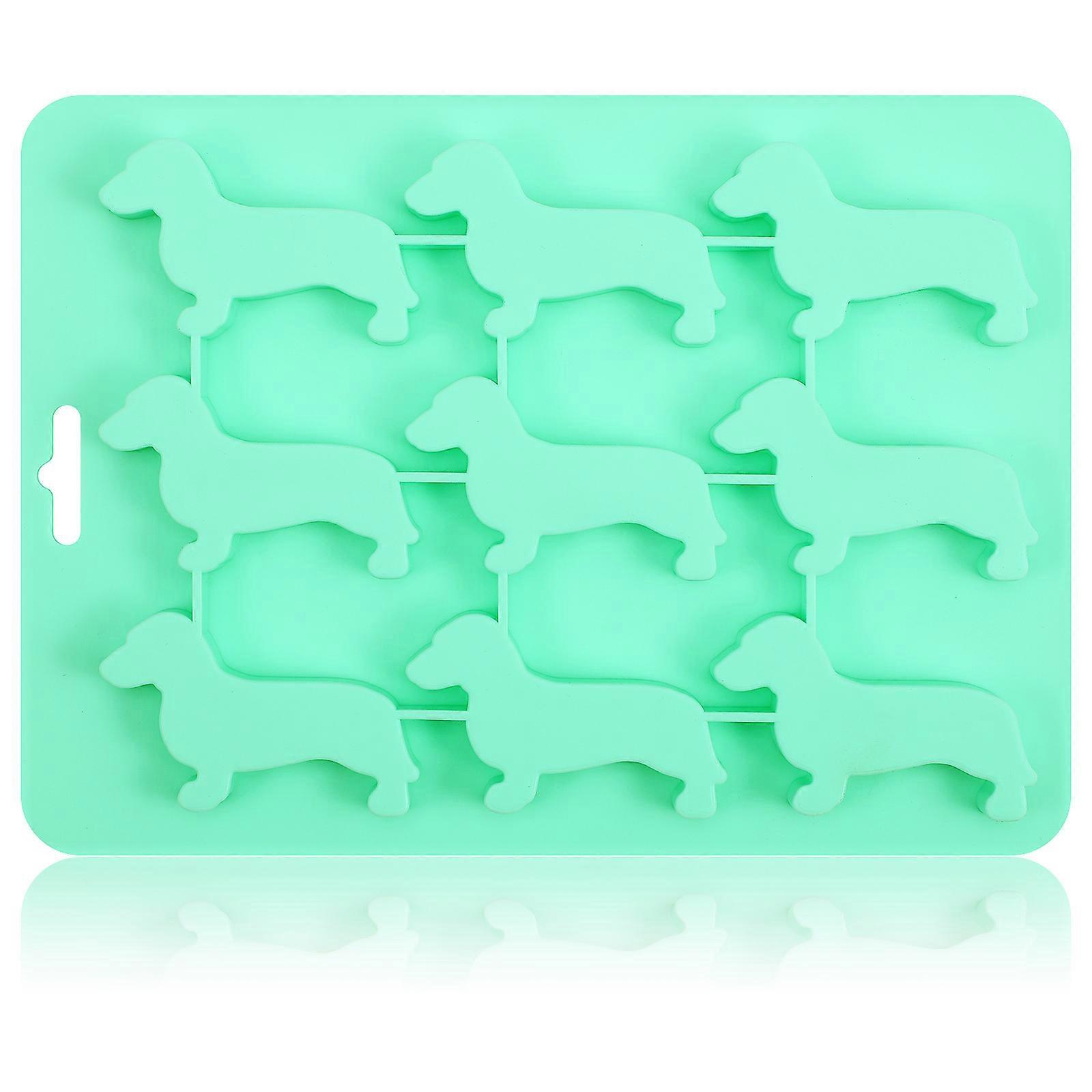 Cyan Small Dog Treat Mold For Ice Cubes And Baking Suitable For Home Use 1Pcs