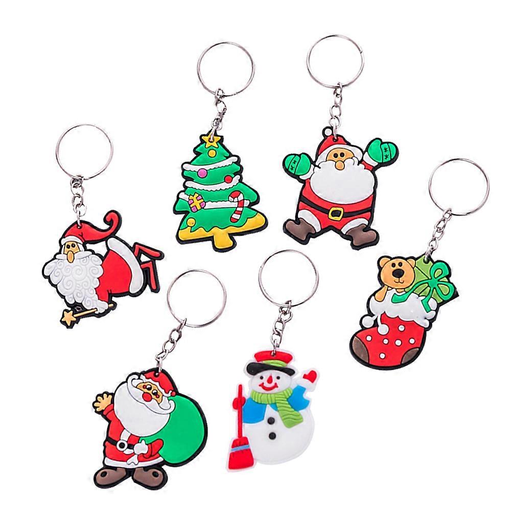Pendant Keychain Christmas Party Small Keyrings For Crafting And Organizing 36Pcs