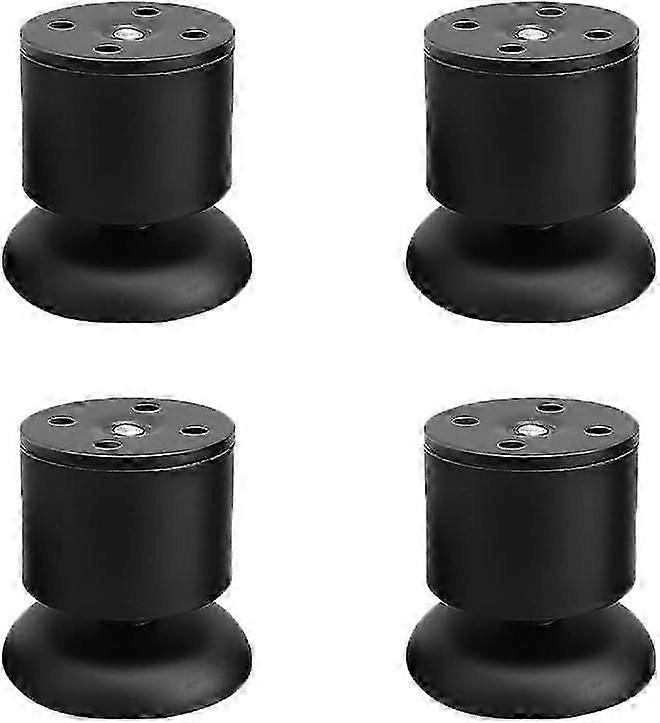 2025 siste modell 4Pack Noir - 6cm justerbare møbelben i metall rustfritt