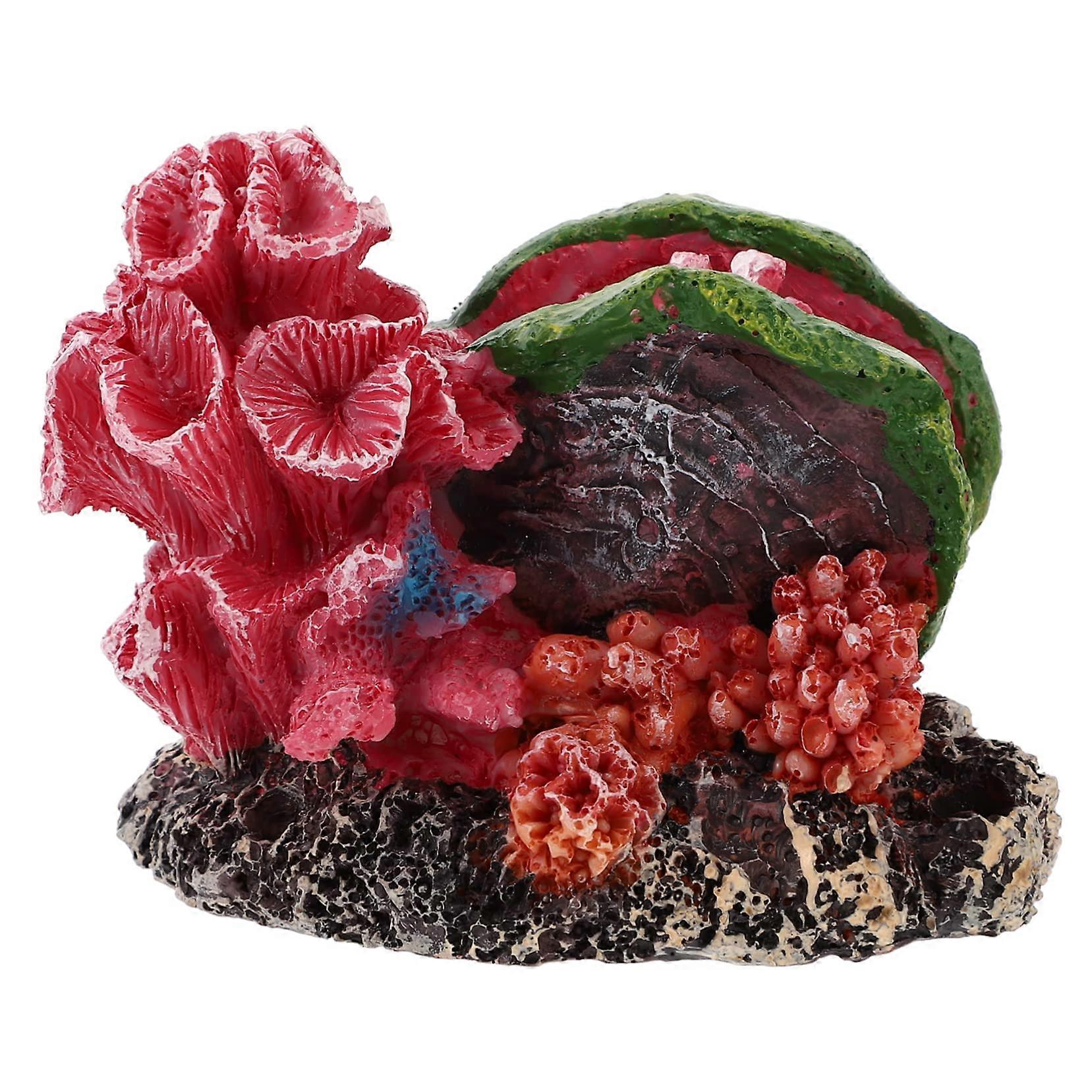 Lifelike Aquarium Decorations Aquarium Shell Coral Realistic Reef Shell for Pets
