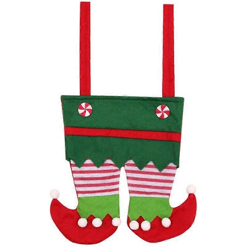حقيبة سروال قزم عيد الميلاد (2 قطعة) دائم لينة عيد الميلاد غير المنسوجة النسيج أكياس الهدايا الحقيبة حفلة عيد الميلاد