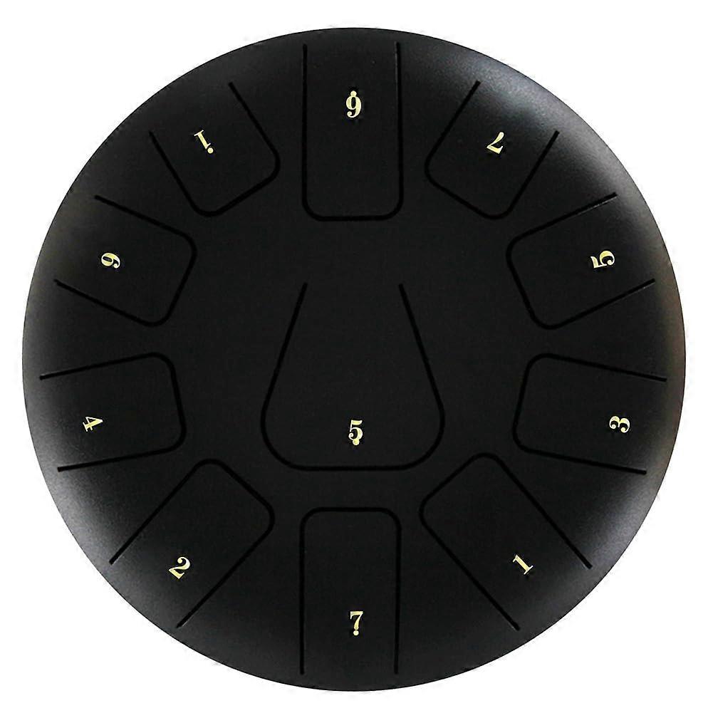 8 Steel Tongue Drum, 11Tone Tambourine with Drumsticks and Fingerpicks for Meditation, Tambourine Instrument I